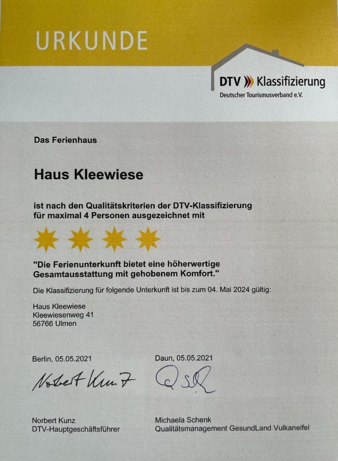 Haus Kleewiese Ulmen Dış mekan fotoğraf
